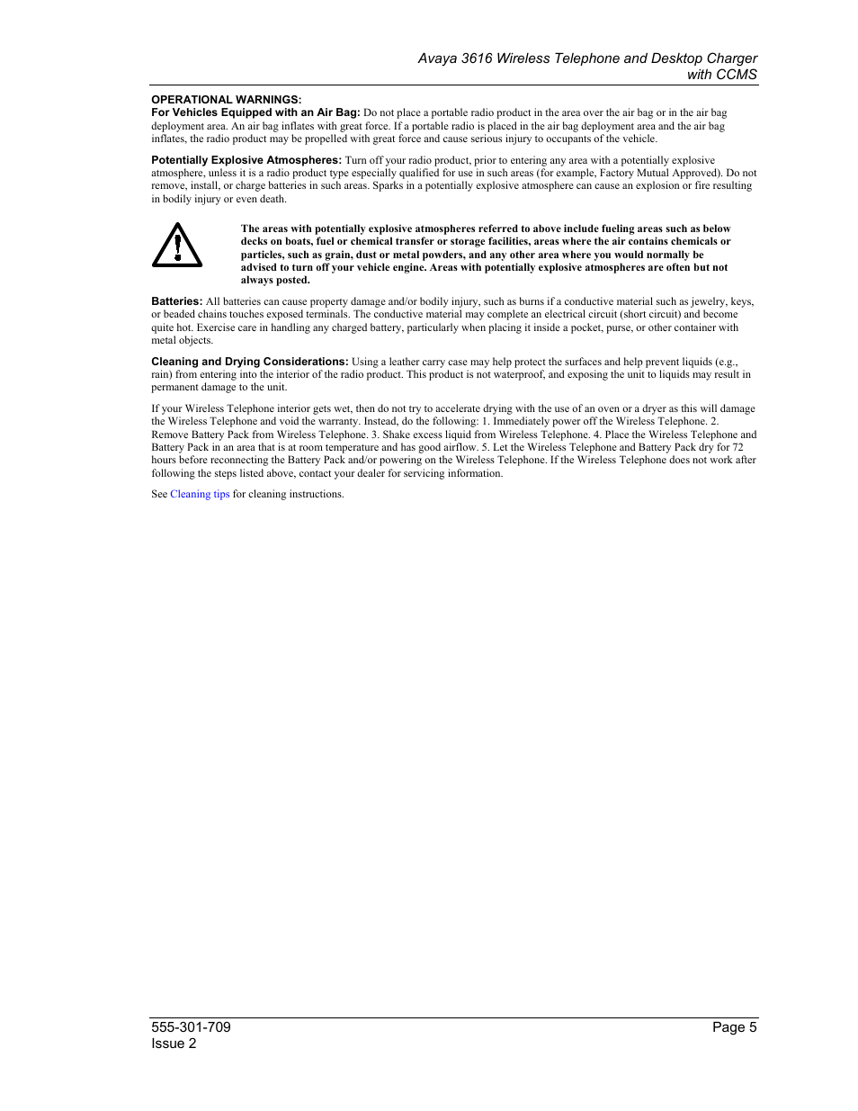 Avaya 3616 User Manual | Page 5 / 22