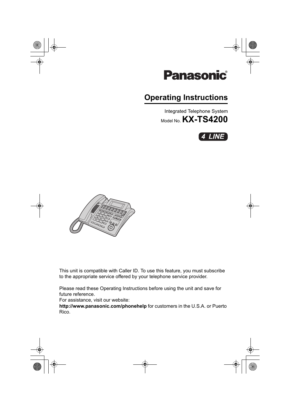 Panasonic KX-TS4200B User Manual | 68 pages