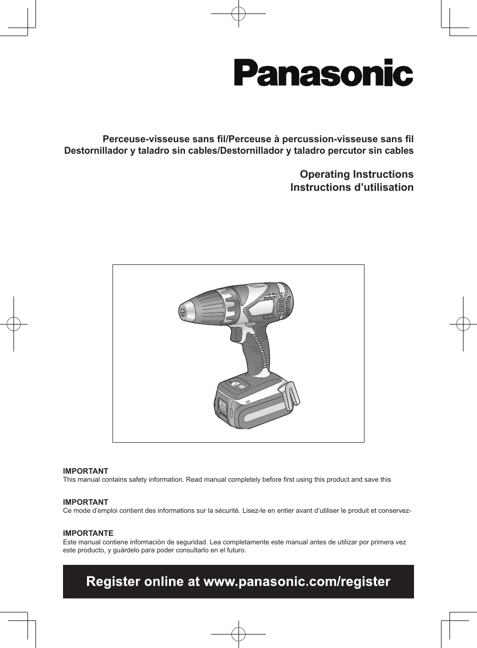 Panasonic EY74A1X User Manual | 50 pages