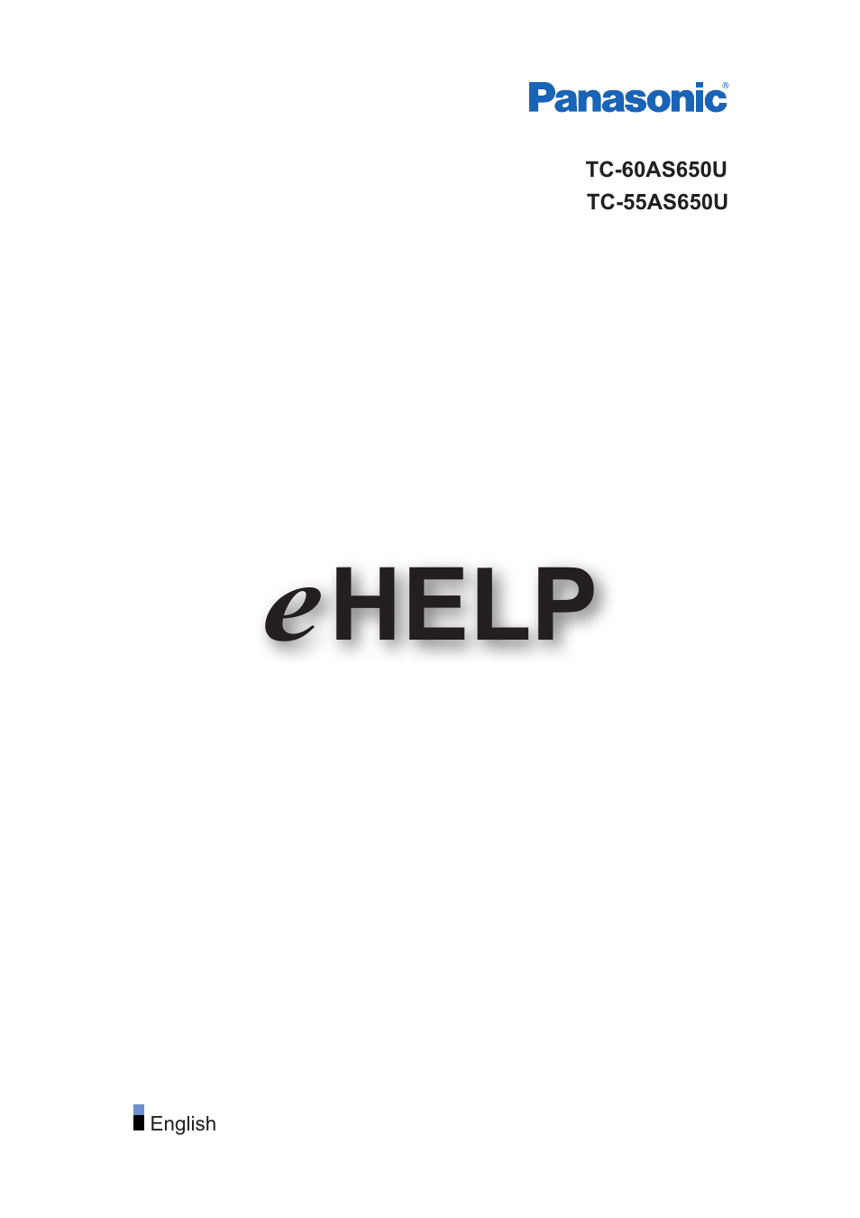 Panasonic TC-60AS650U User Manual | 184 pages