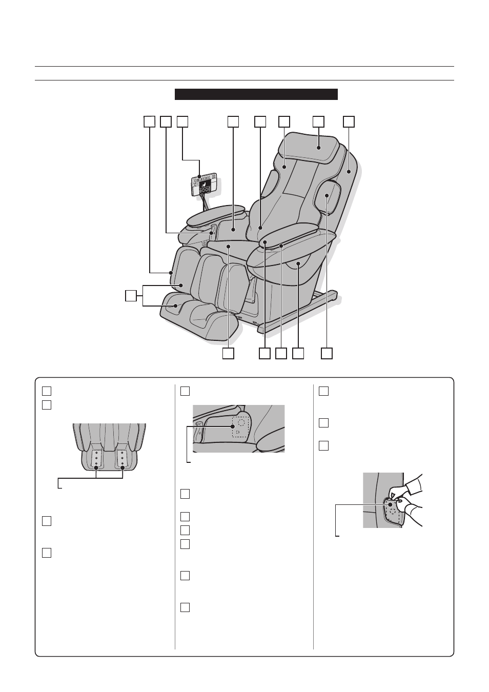 Part names and functions, Main unit, Front | Panasonic EP30007KX User Manual | Page 8 / 36