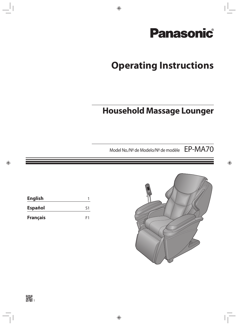 Panasonic EP-MA70CX User Manual | 48 pages