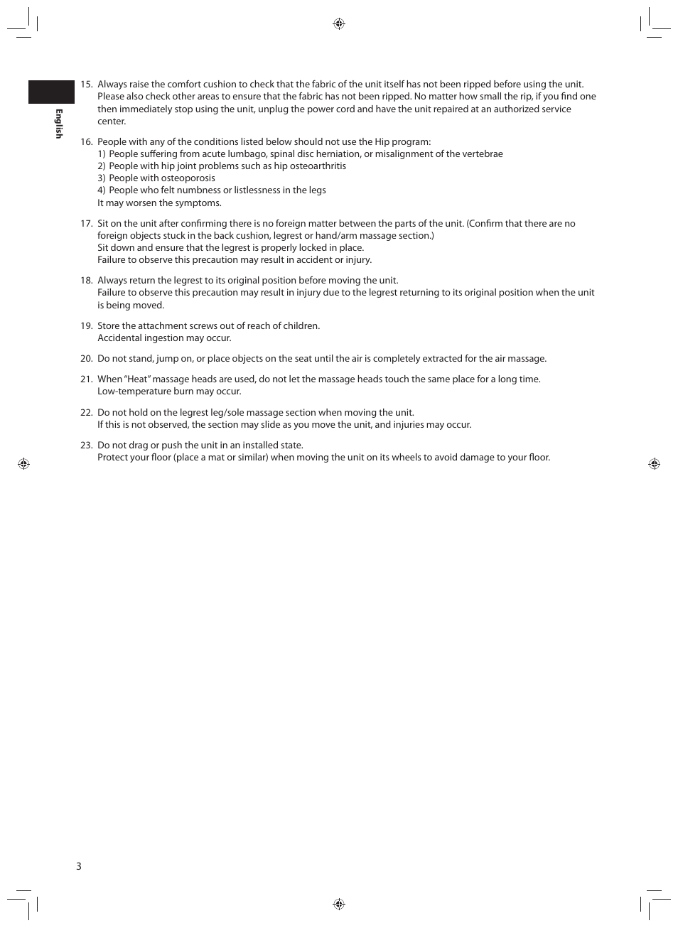 Panasonic EP-MA70CX User Manual | Page 4 / 48