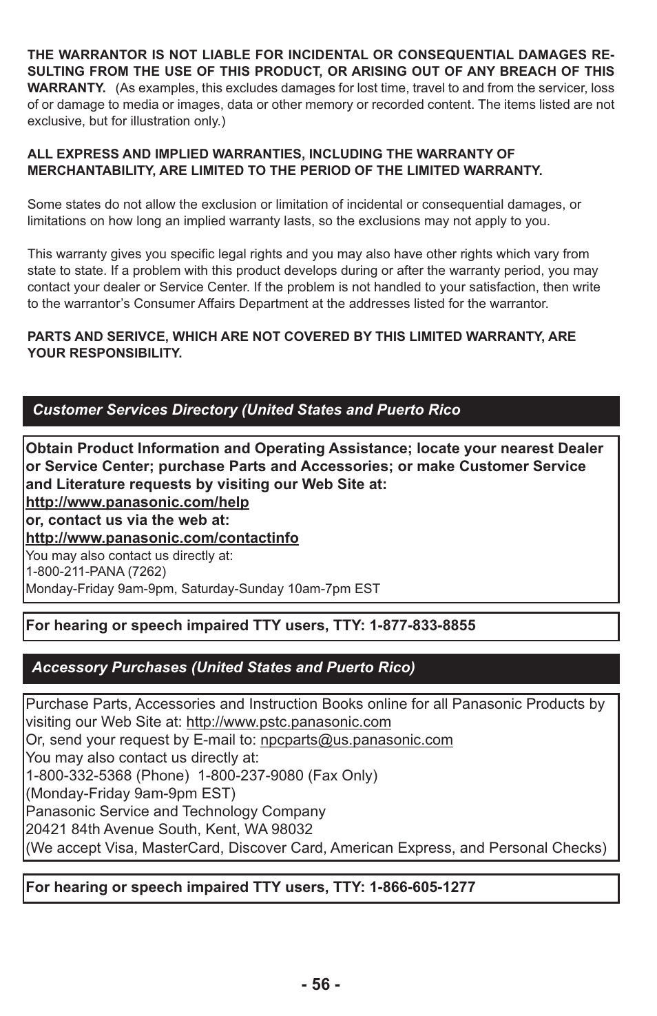 Panasonic MC-CG917 User Manual | Page 56 / 64