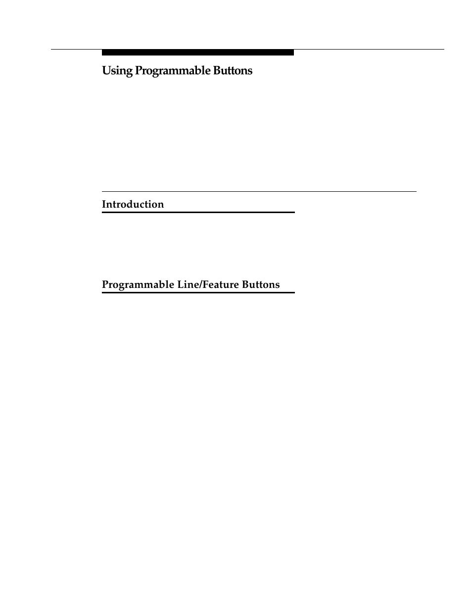 2 using programmable buttons, Introduction, Programmable line/feature buttons | Chapter 2 - using programmable buttons | Avaya 4624 User Manual | Page 19 / 66