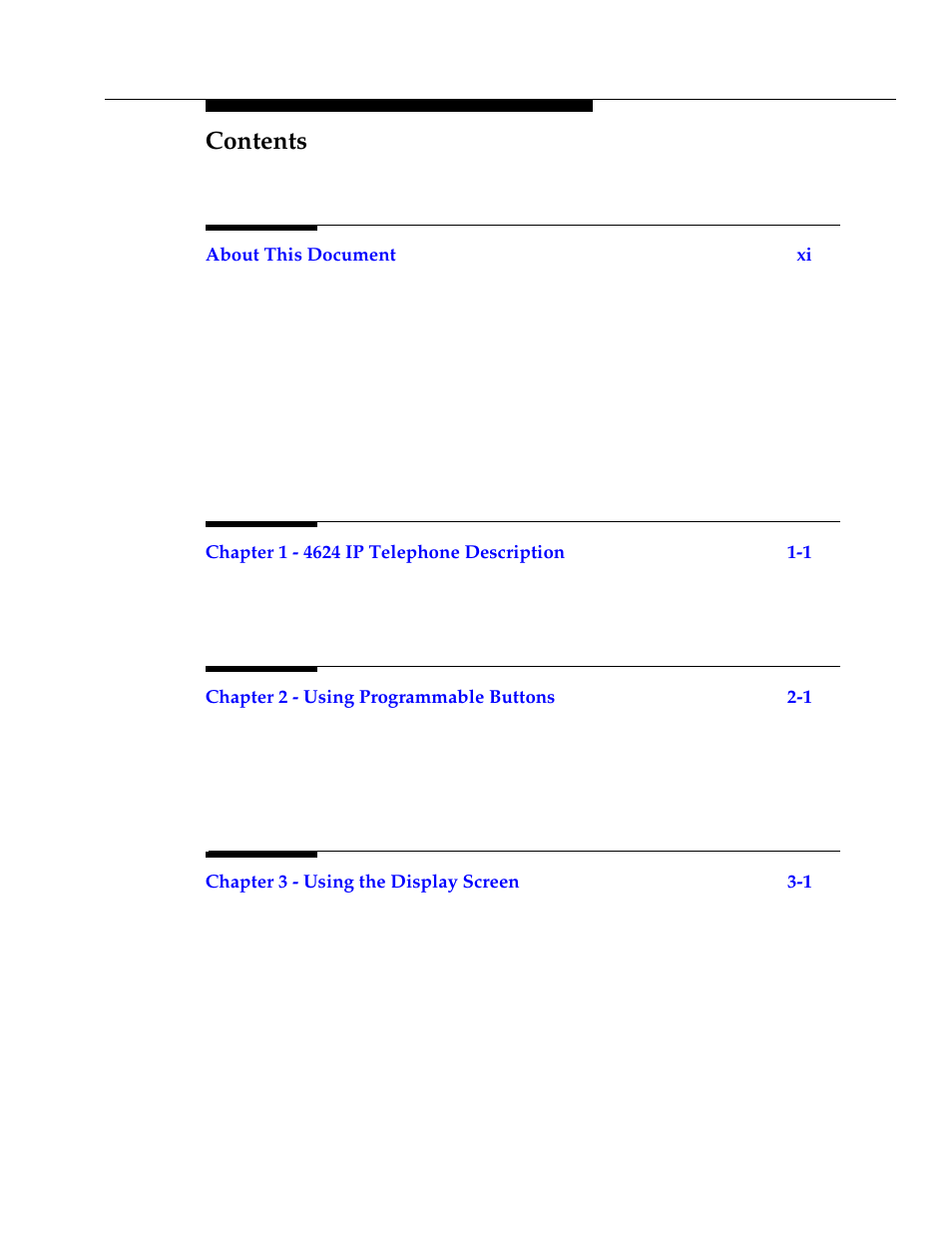 Avaya 4624 User Manual | Page 5 / 66