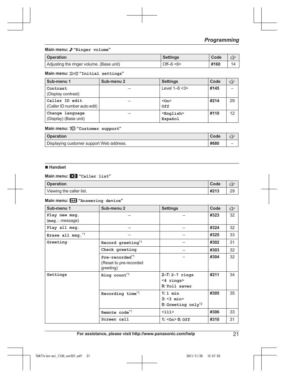 Panasonic KX-TG242SK User Manual | Page 21 / 56