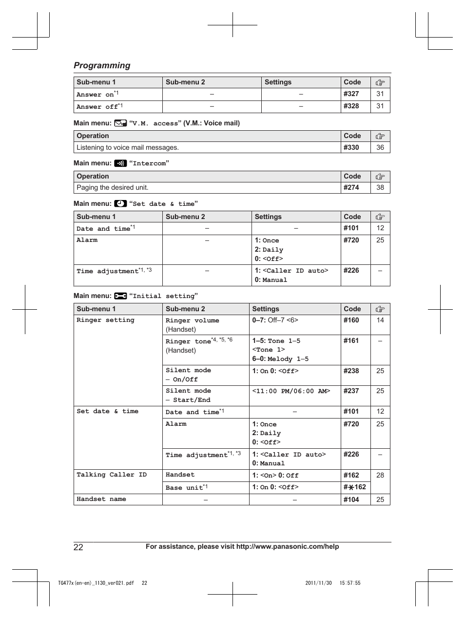 Panasonic KX-TG242SK User Manual | Page 22 / 56