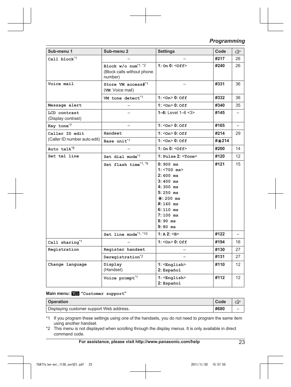 Panasonic KX-TG242SK User Manual | Page 23 / 56