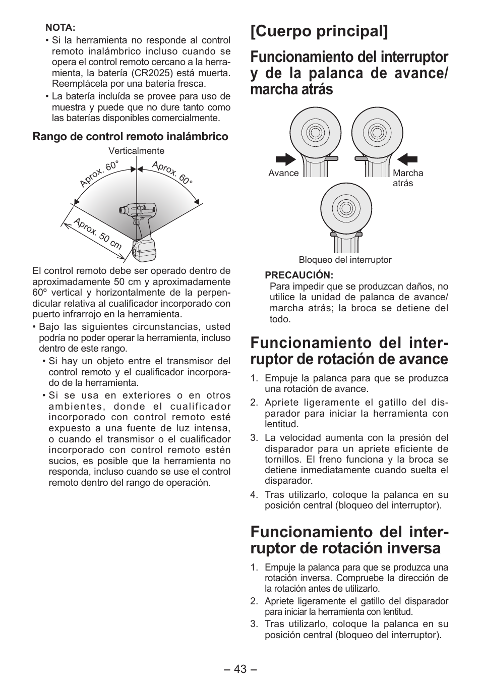 Panasonic EYFLA6PR User Manual | Page 43 / 56