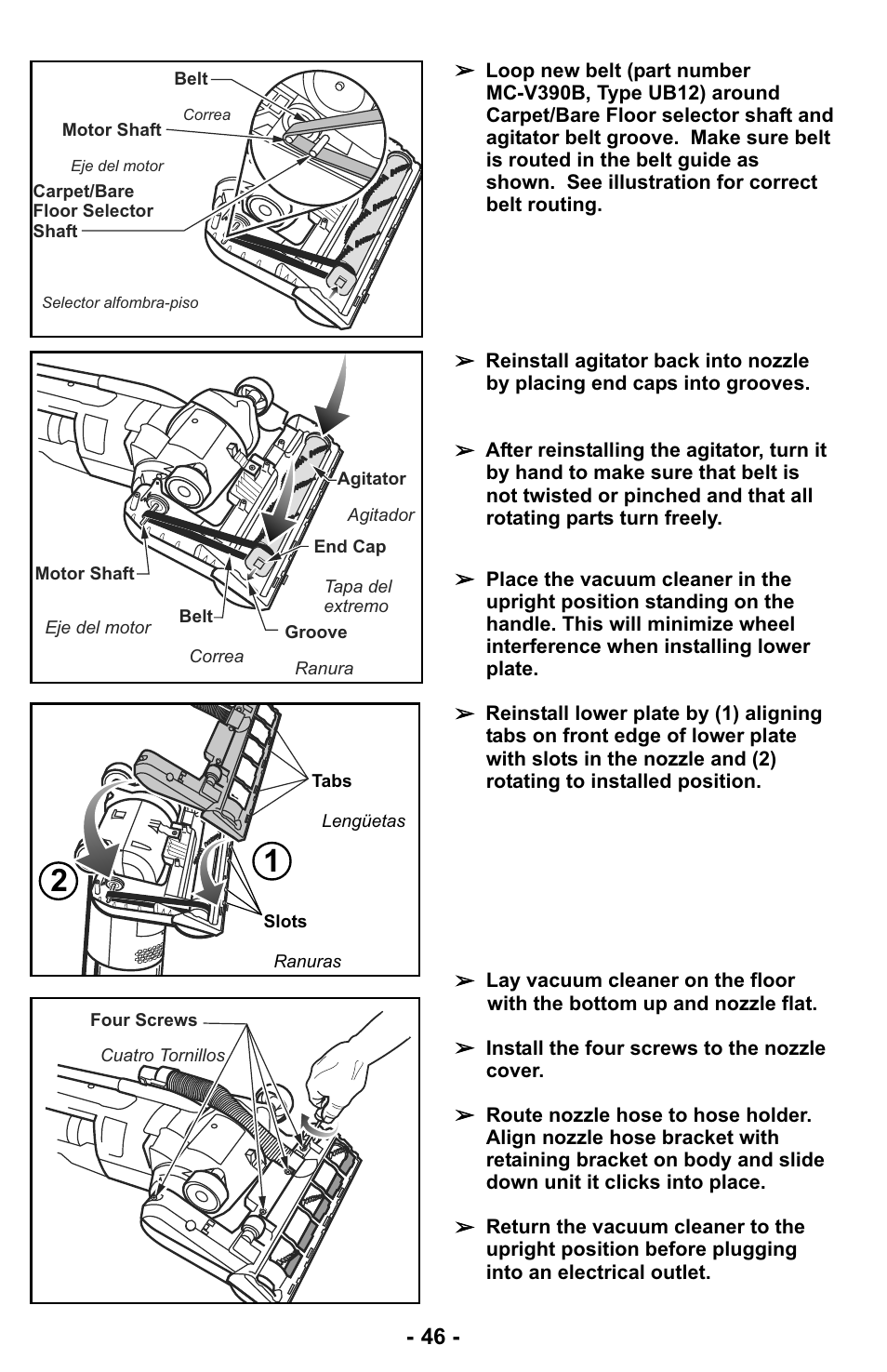 Panasonic MC-UL427 User Manual | Page 46 / 64