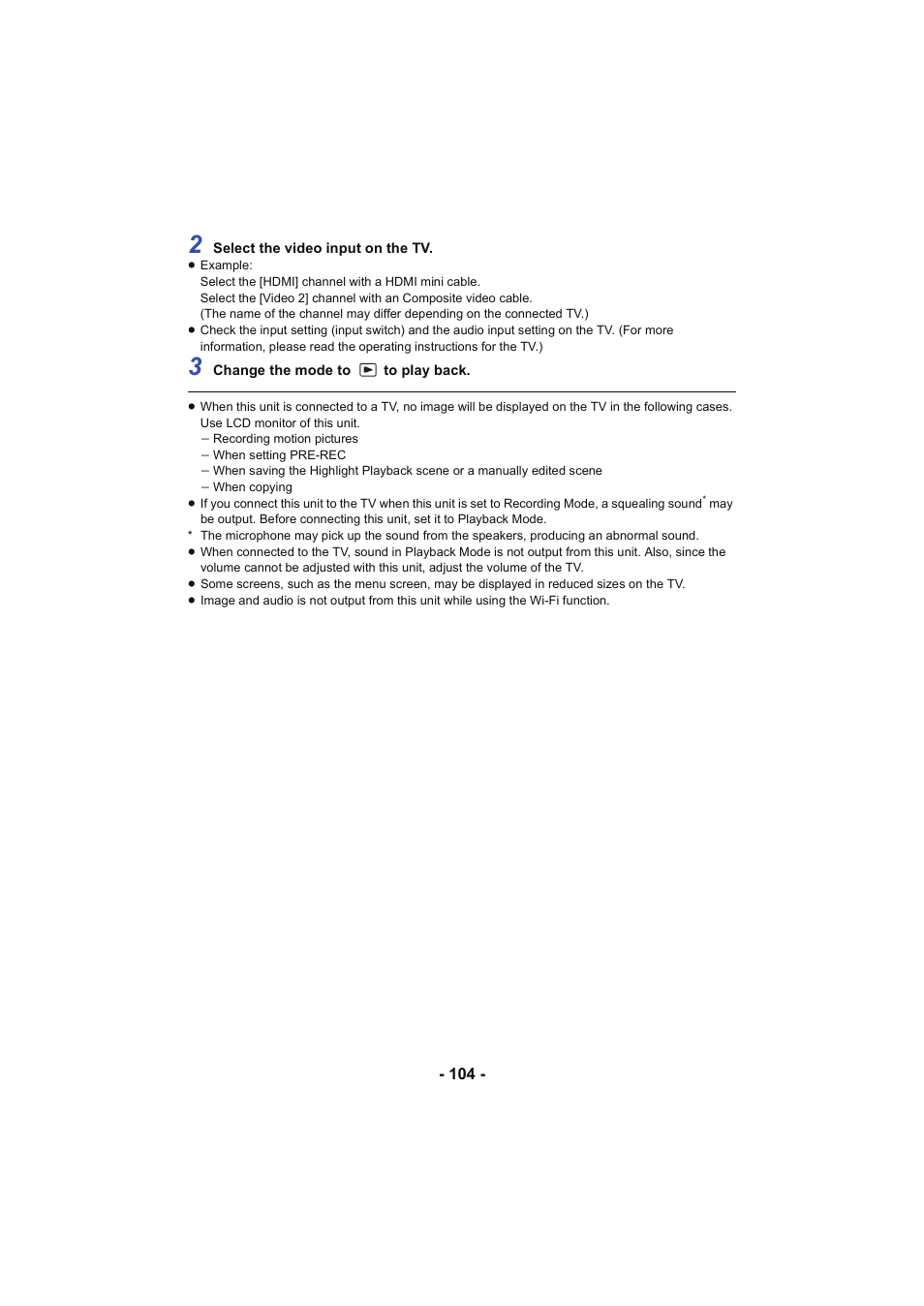 Panasonic HC-V250K User Manual | Page 104 / 207