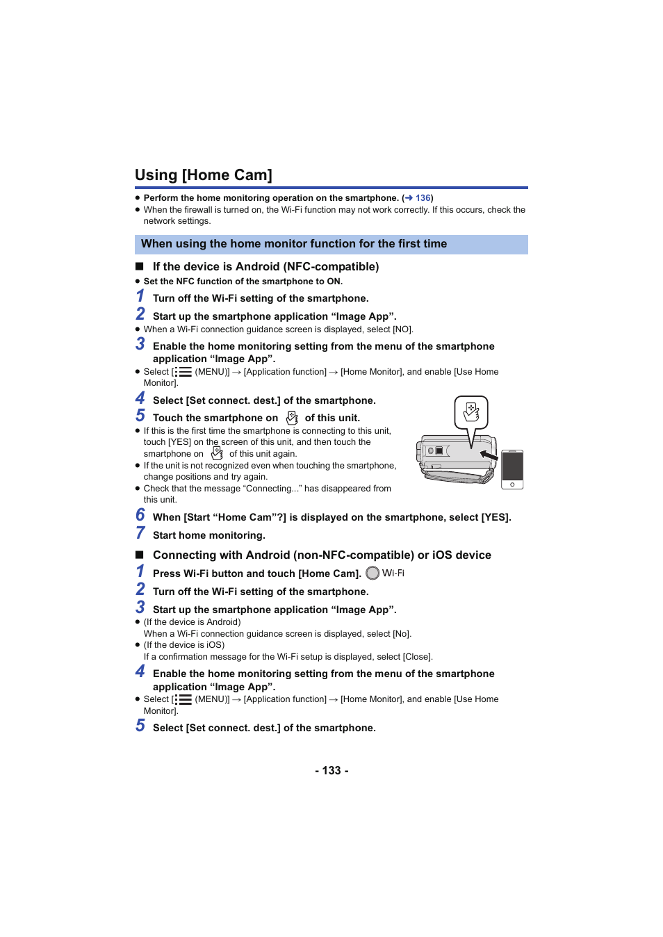 Using [home cam | Panasonic HC-V250K User Manual | Page 133 / 207