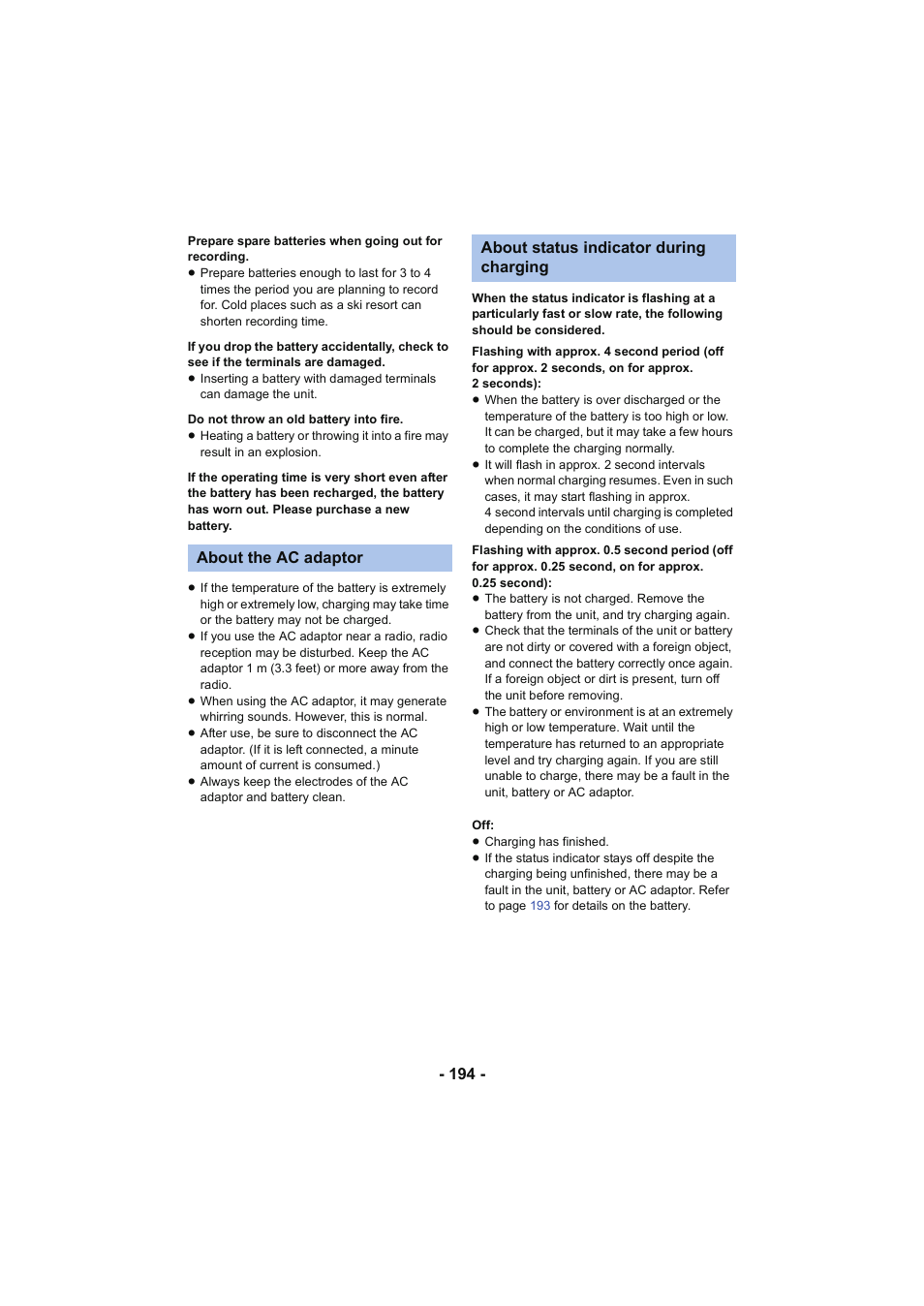 Panasonic HC-V250K User Manual | Page 194 / 207
