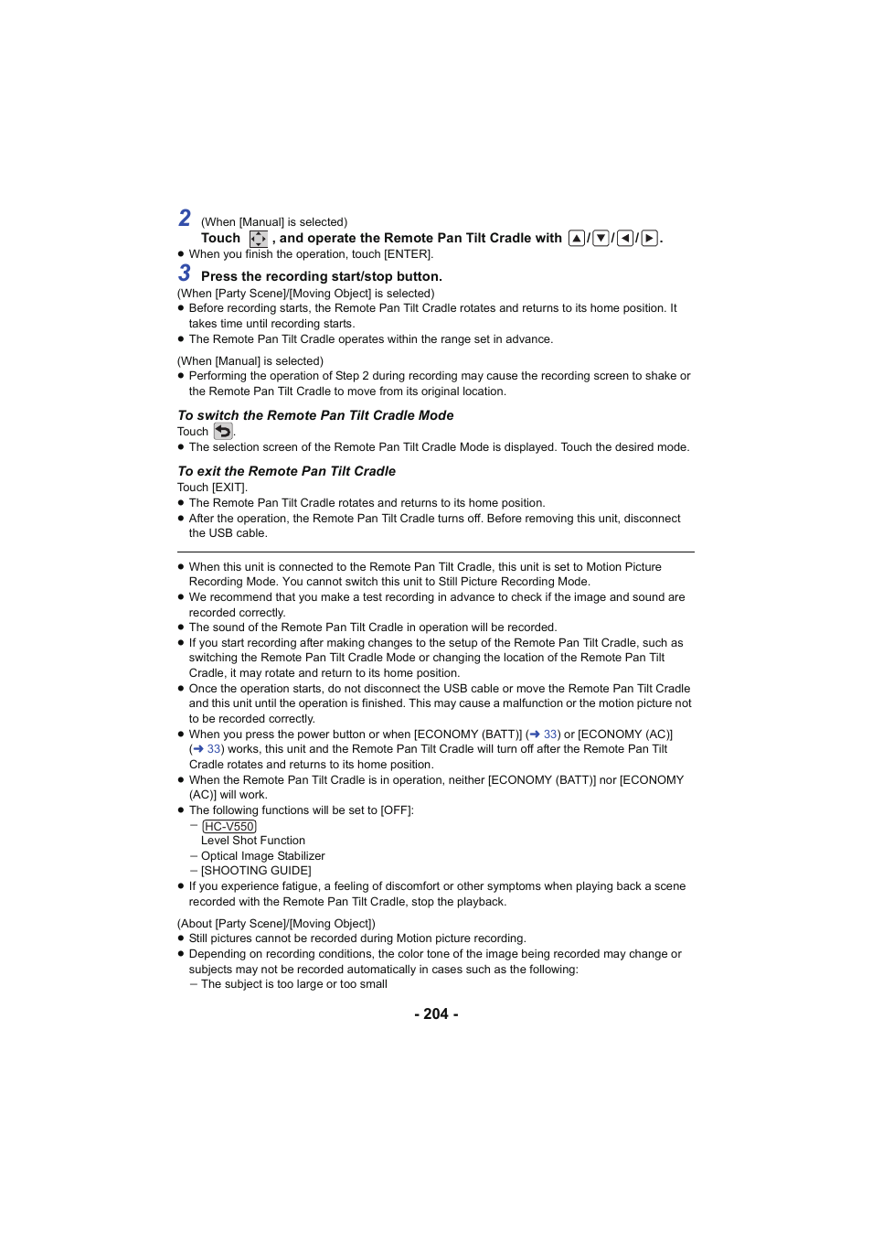 Panasonic HC-V250K User Manual | Page 204 / 207