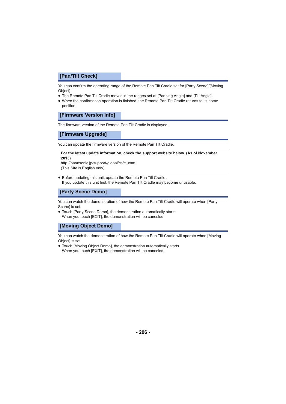 Panasonic HC-V250K User Manual | Page 206 / 207