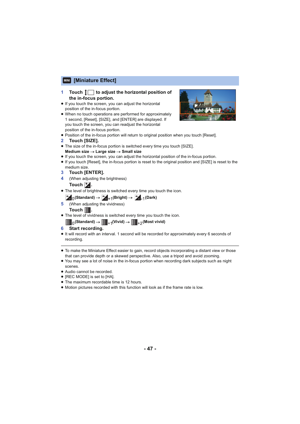 L 47 | Panasonic HC-V250K User Manual | Page 47 / 207