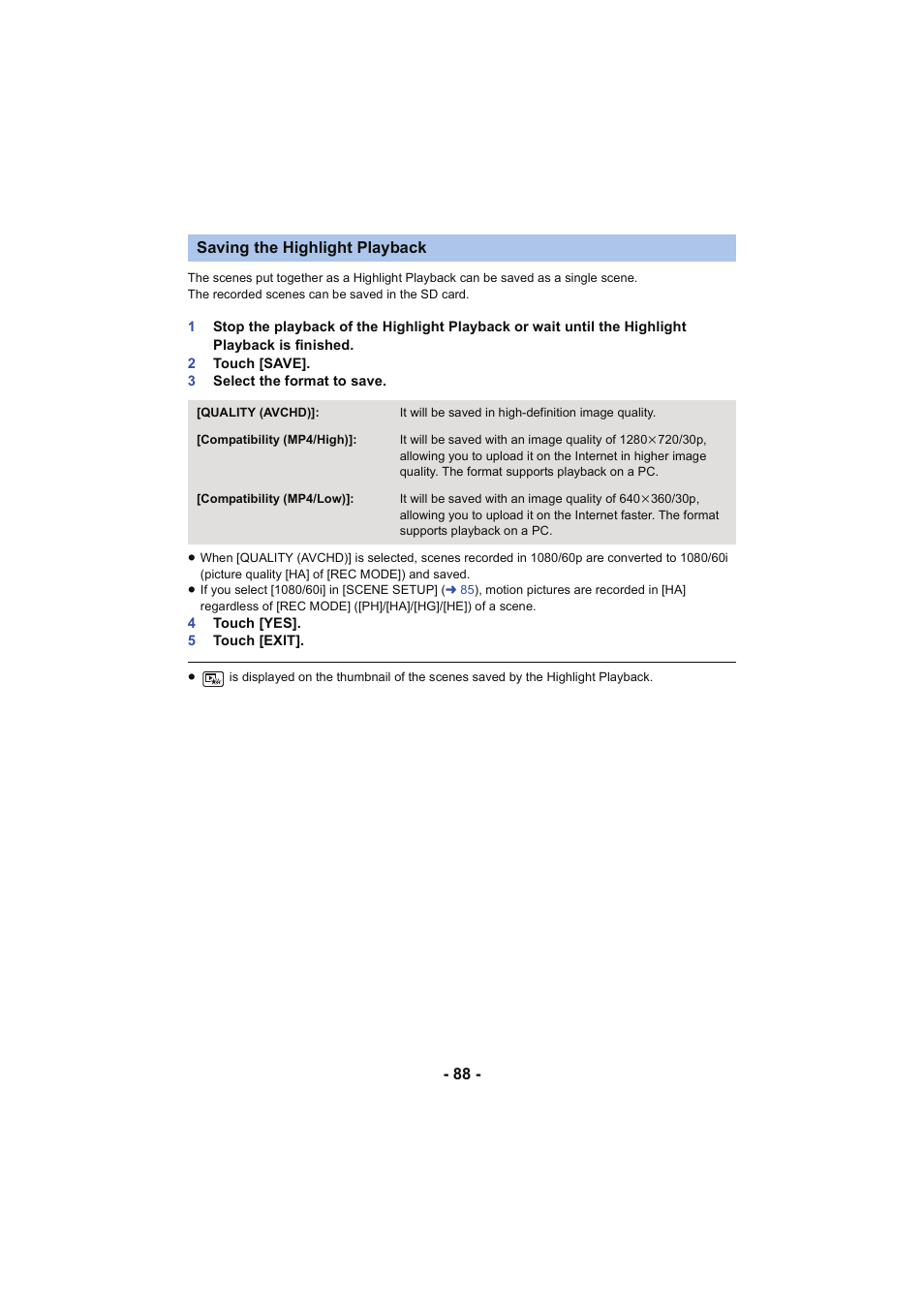 L 88 | Panasonic HC-V250K User Manual | Page 88 / 207