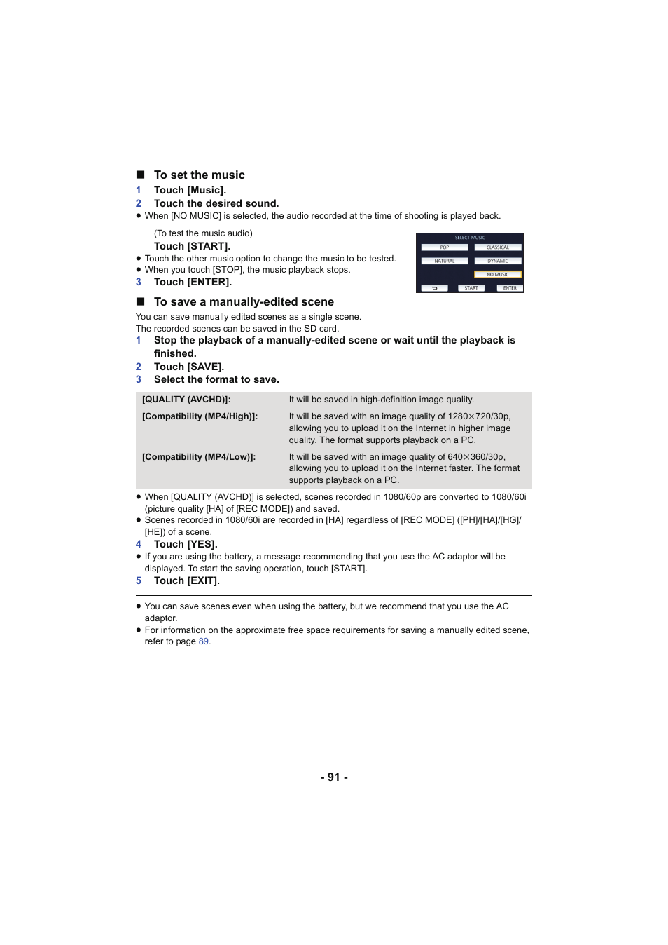 L 91 | Panasonic HC-V250K User Manual | Page 91 / 207