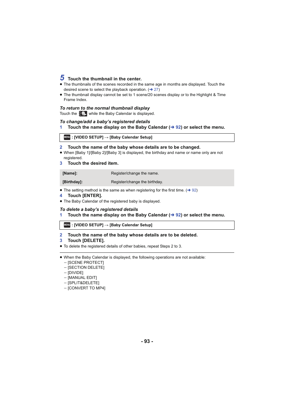 Panasonic HC-V250K User Manual | Page 93 / 207