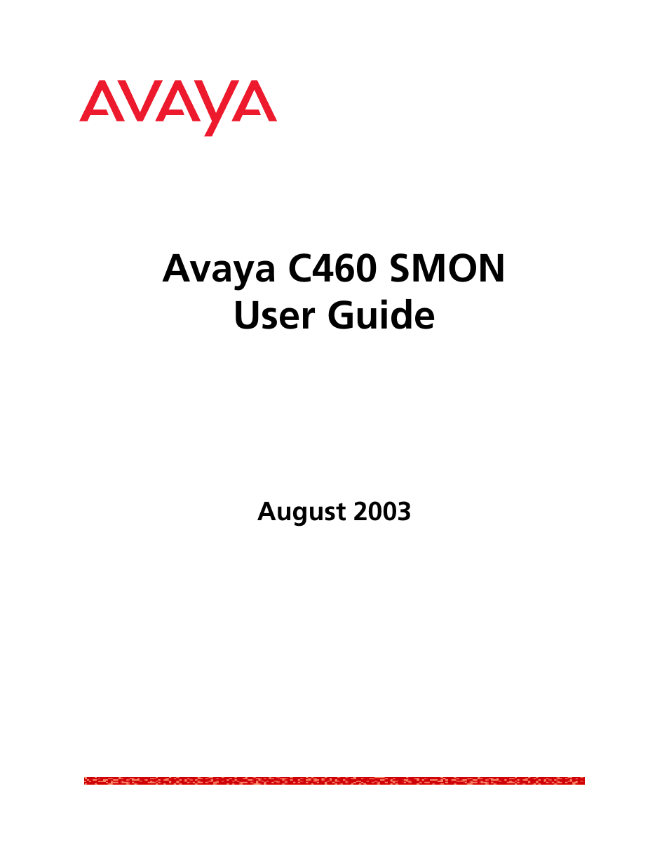 Avaya C460 SMON User Manual | 102 pages