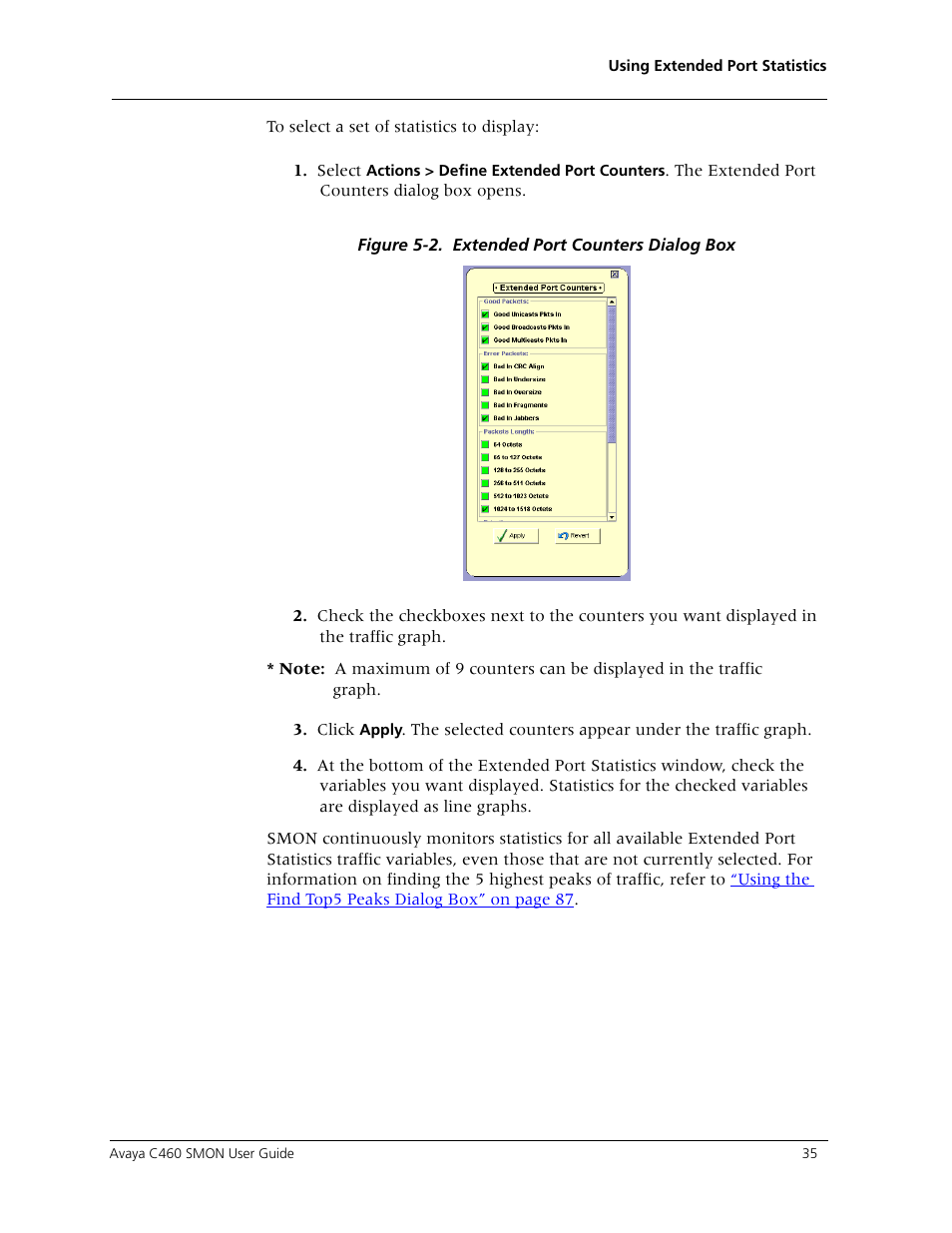 Avaya C460 SMON User Manual | Page 43 / 102