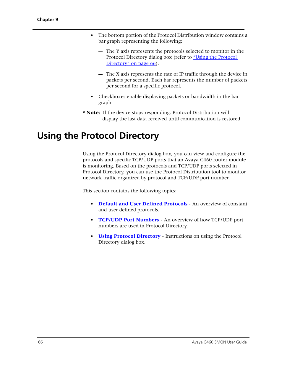 Using the protocol directory, Refer to | Avaya C460 SMON User Manual | Page 74 / 102