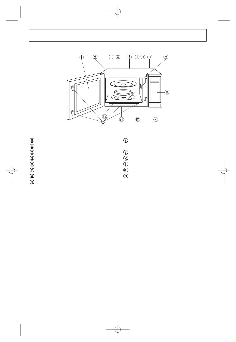 Oven components diagram | Panasonic NN-SN968B User Manual | Page 11 / 60
