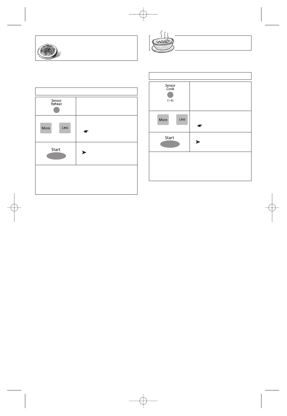 Recalentamiento por sensor cocción por sensor | Panasonic NN-SN968B User Manual | Page 48 / 60