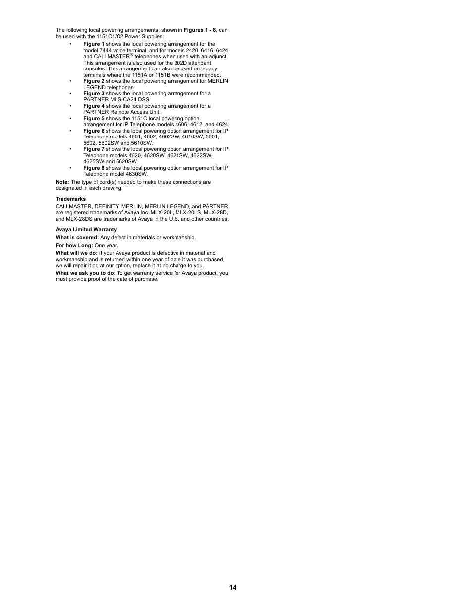 Avaya 1151C2 User Manual | Page 14 / 22