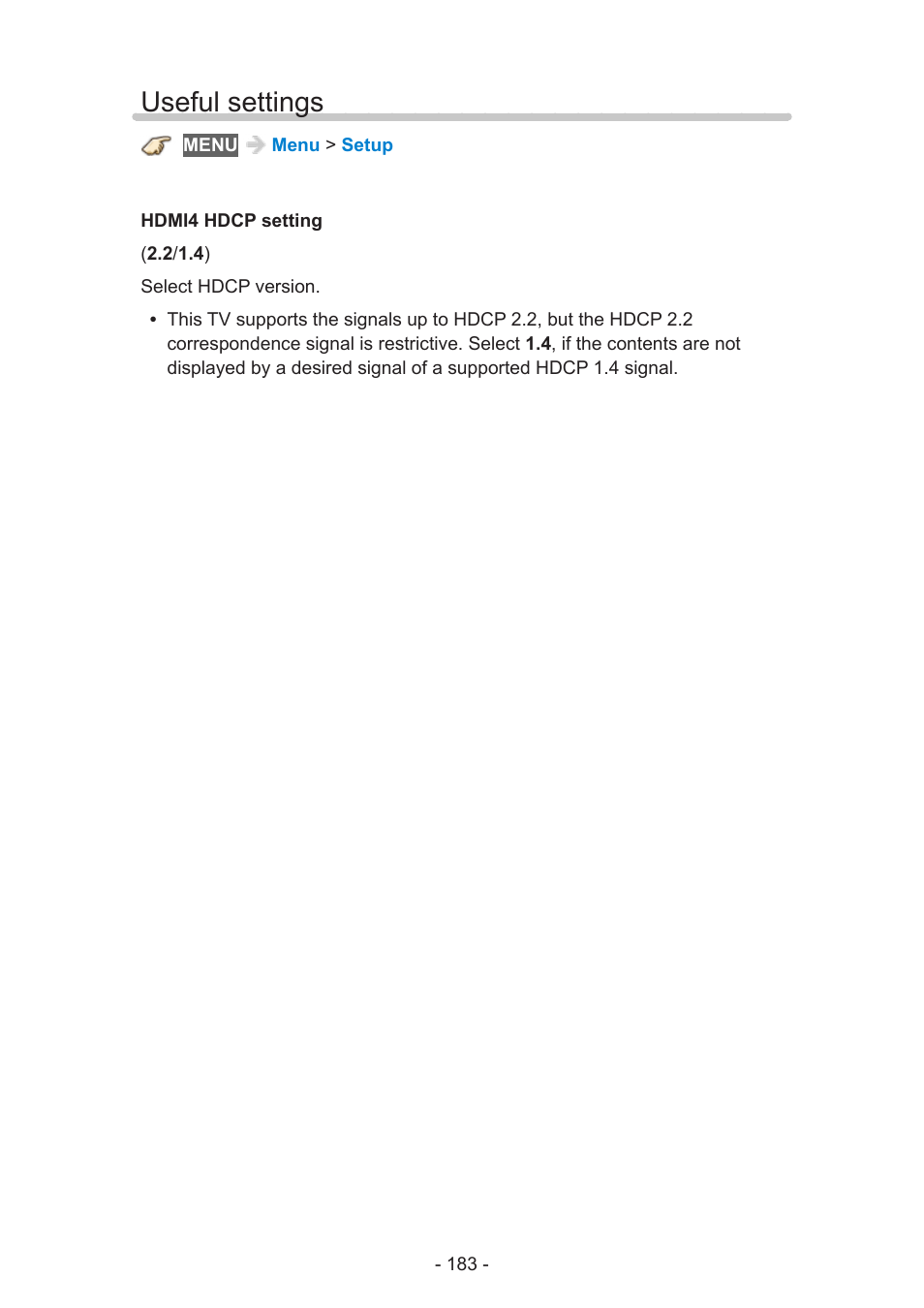 Useful settings | Panasonic TC-58AX800U User Manual | Page 183 / 209