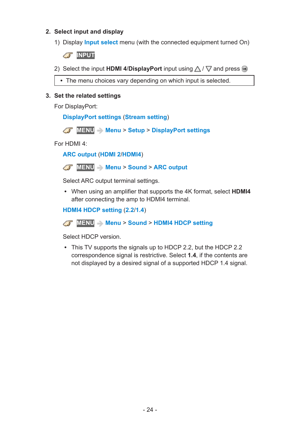 Panasonic TC-58AX800U User Manual | Page 24 / 209