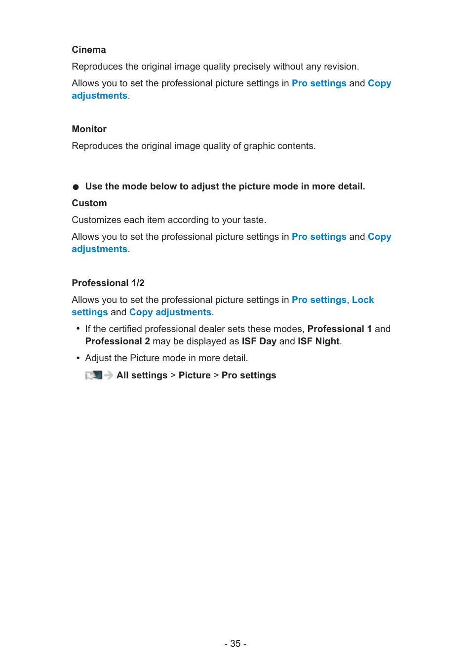 Panasonic TC-58AX800U User Manual | Page 35 / 209