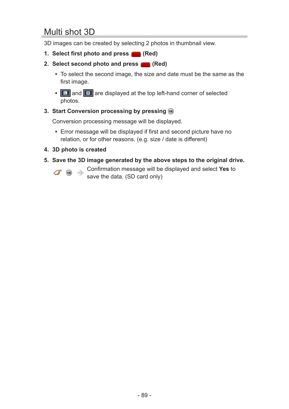 Multi shot 3d, Multi shot 3d 89 | Panasonic TC-58AX800U User Manual | Page 89 / 209