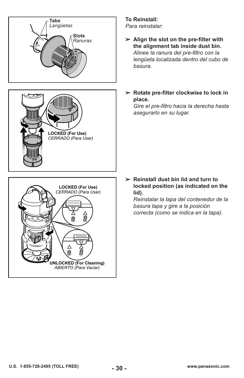 Panasonic MC-UL429 User Manual | Page 30 / 48