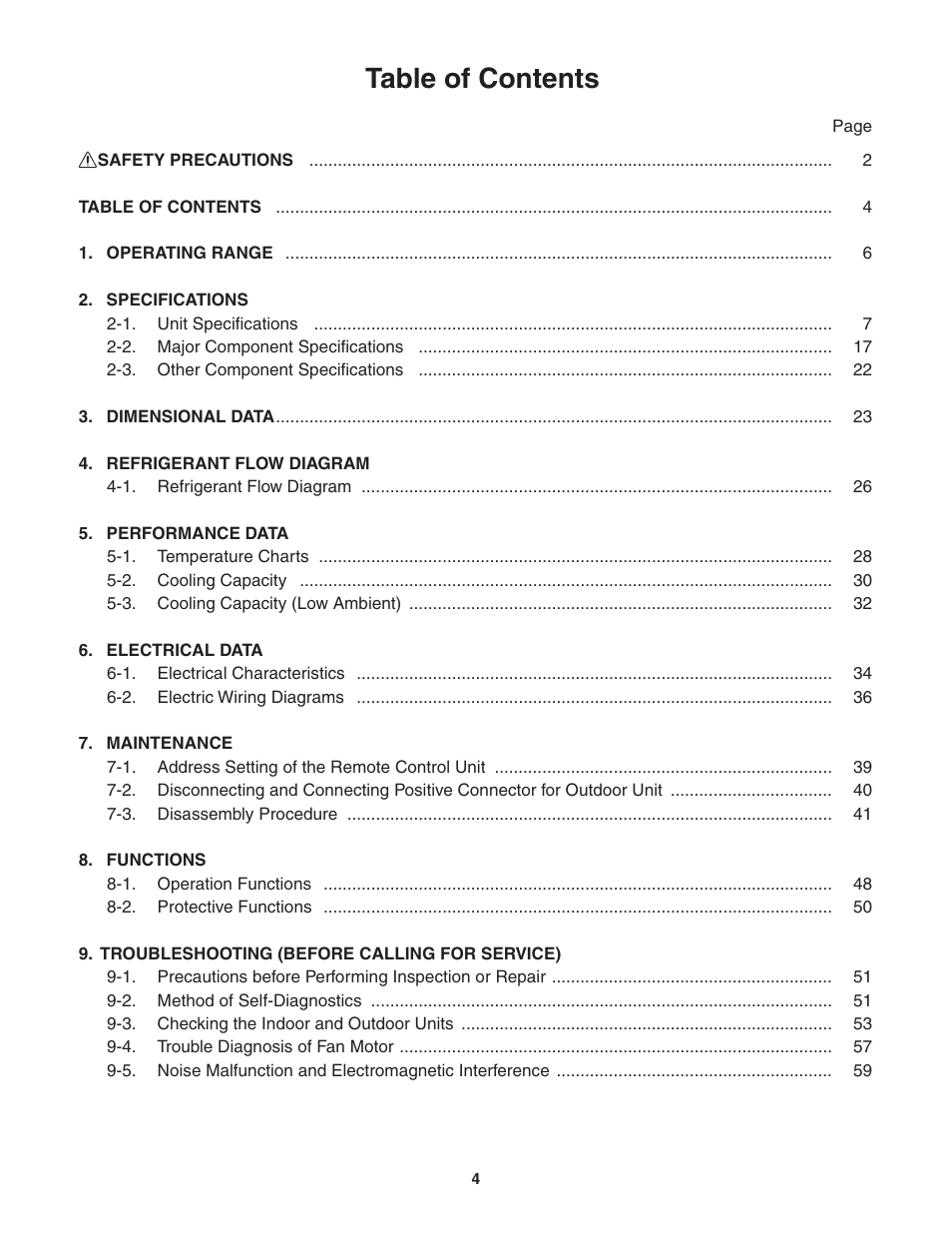 Panasonic KS12NB41A User Manual | Page 4 / 69