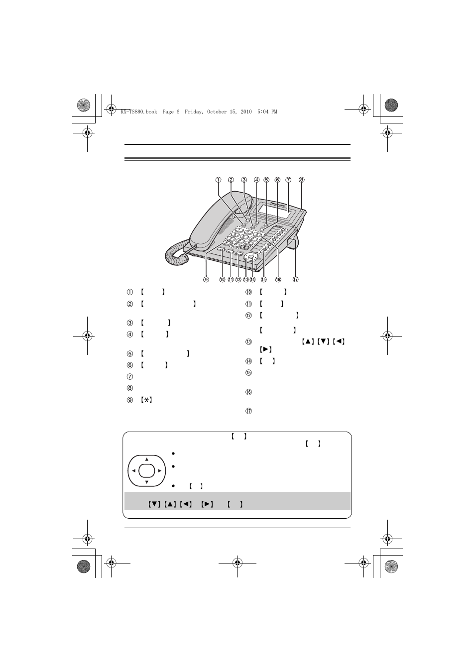 Controls, Preparation | Panasonic KX-TS880W User Manual | Page 6 / 49