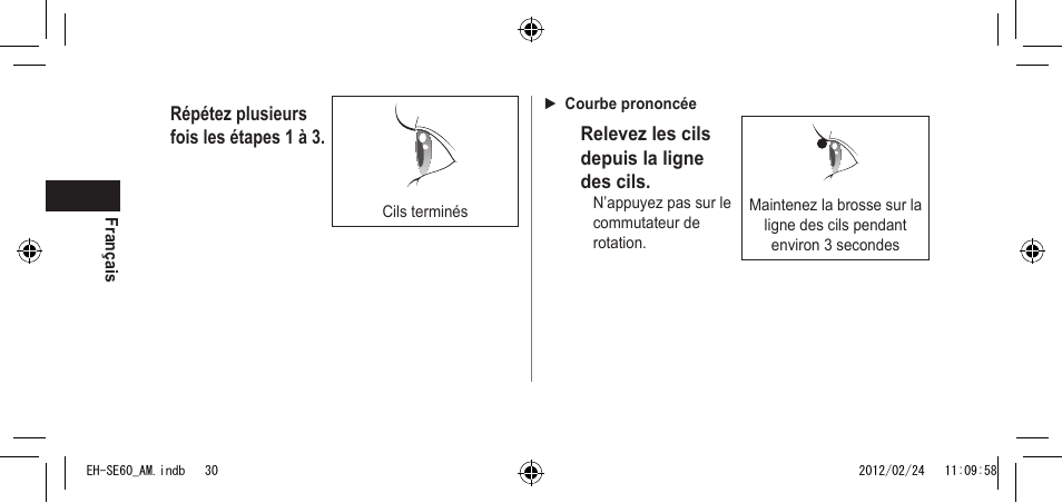 Panasonic EH-SE60VP User Manual | Page 30 / 74