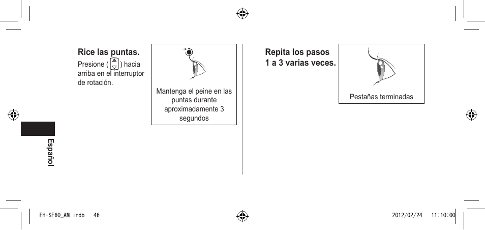 Panasonic EH-SE60VP User Manual | Page 46 / 74