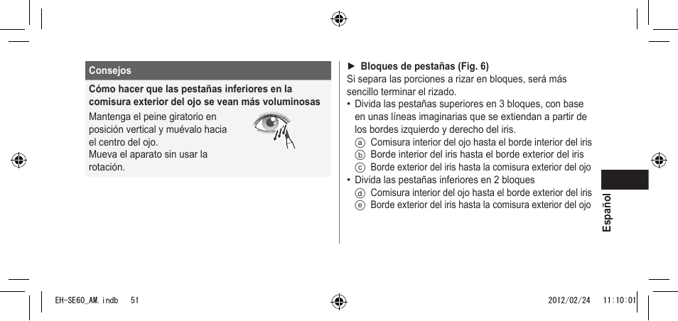 Panasonic EH-SE60VP User Manual | Page 51 / 74