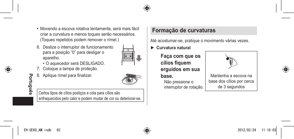 Panasonic EH-SE60VP User Manual | Page 62 / 74