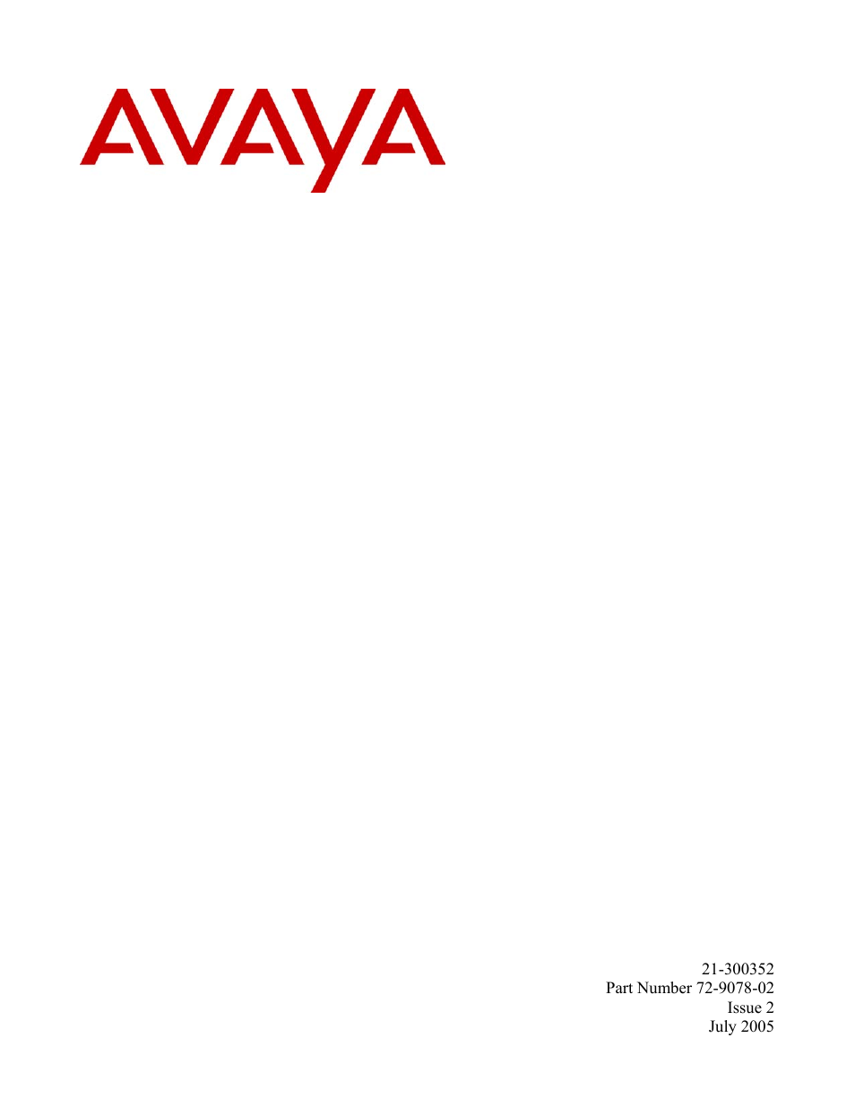 Avaya 3600 User Manual | 64 pages