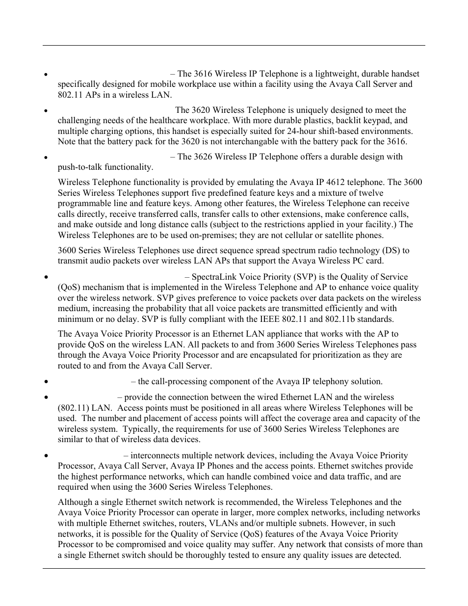 3 system components, System components 10 | Avaya 3600 User Manual | Page 10 / 64