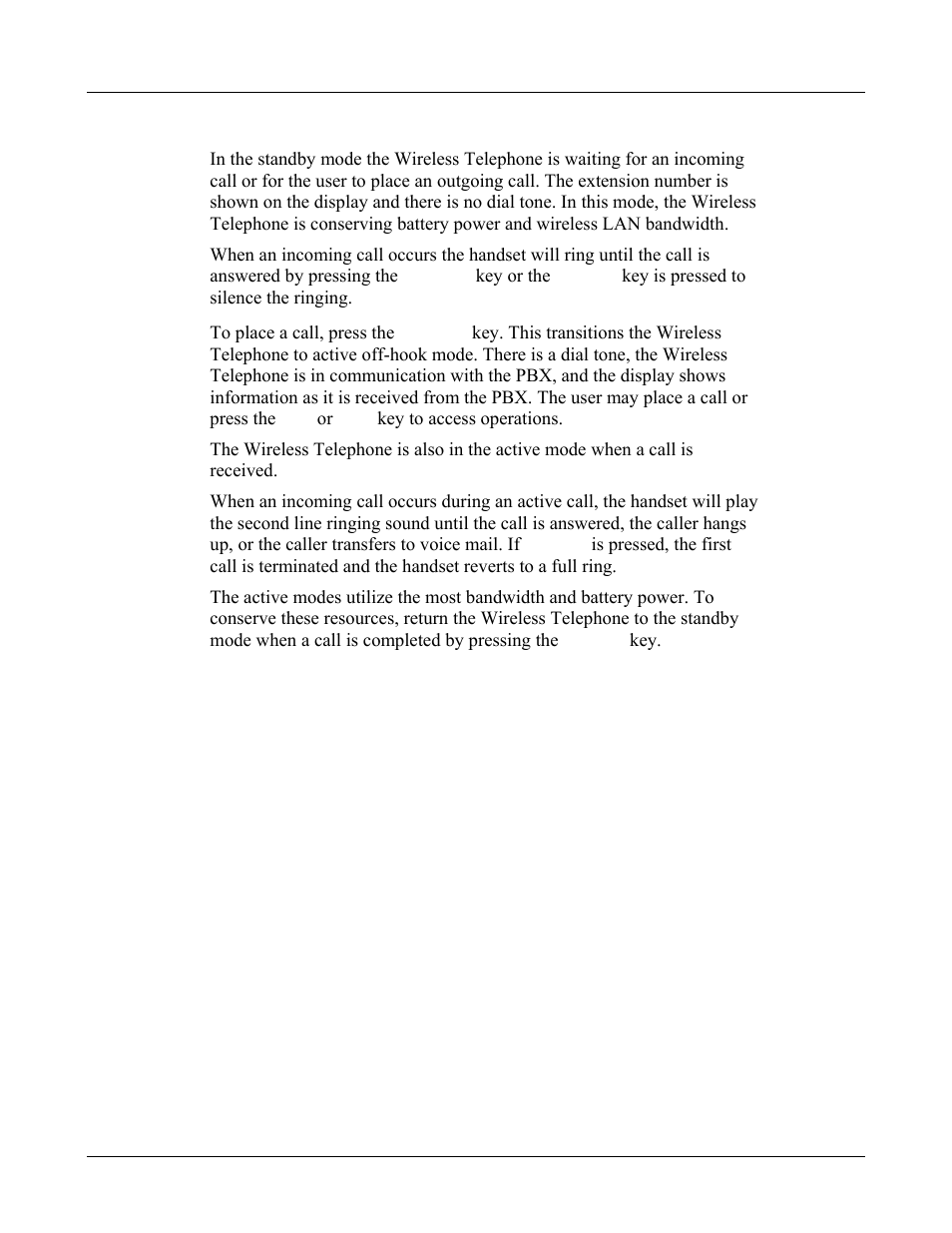 4 wireless telephone modes, Wireless telephone modes 15 | Avaya 3600 User Manual | Page 15 / 64