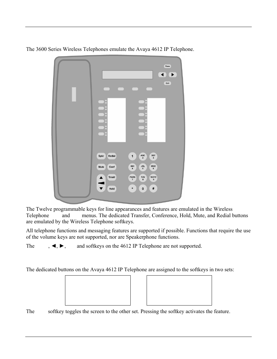 Feature programming, 1 softkey assignment, Feature programming 37 | Softkey assignment 37 | Avaya 3600 User Manual | Page 37 / 64