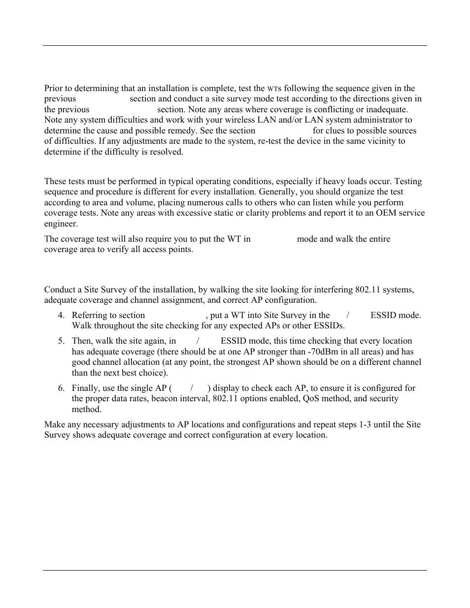 Certifying the wts, 1 conducting a site survey, Certifying the wts 49 | Conducting a site survey 49 | Avaya 3600 User Manual | Page 49 / 64