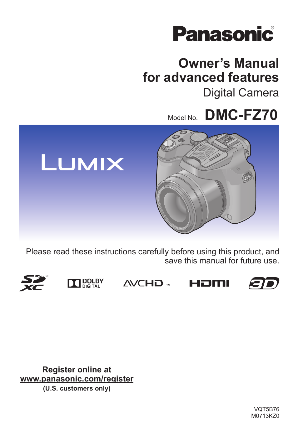 Panasonic DMC-FZ70K User Manual | 226 pages