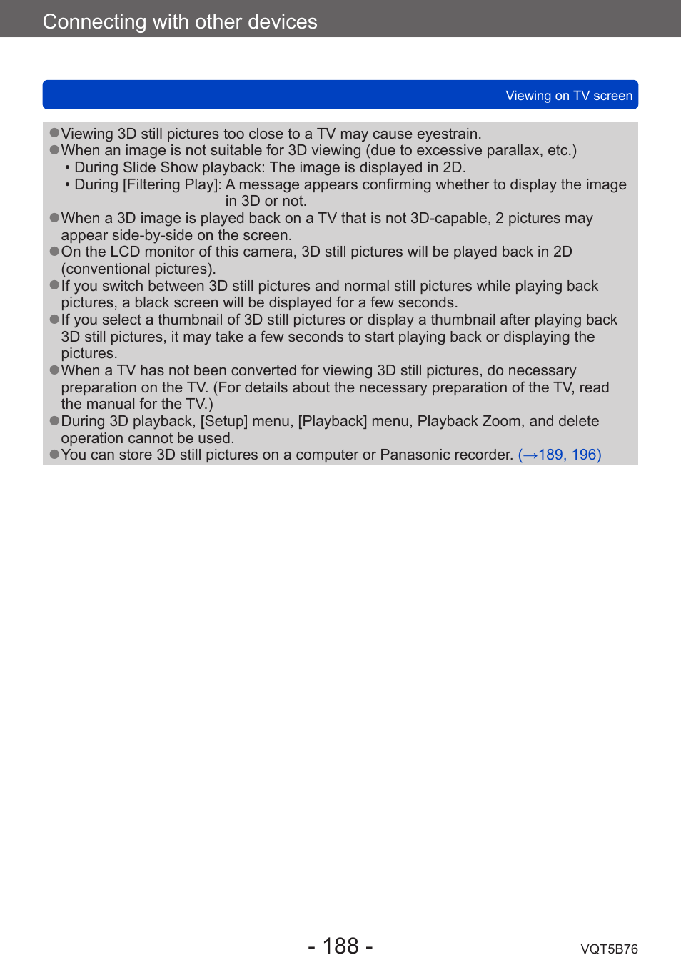 Panasonic DMC-FZ70K User Manual | Page 188 / 226