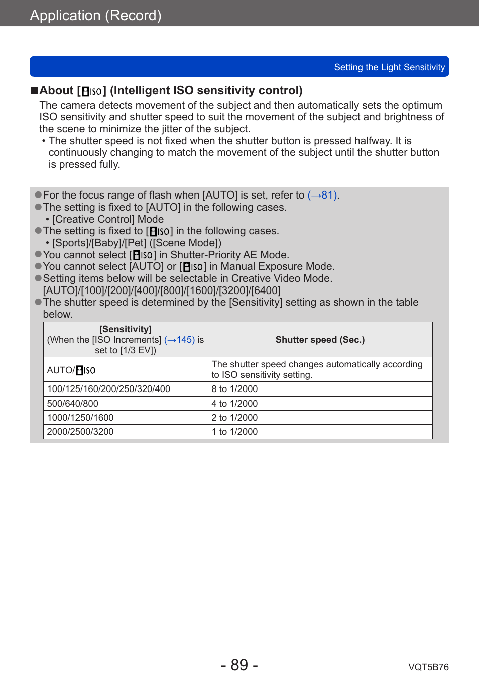 Application (record) | Panasonic DMC-FZ70K User Manual | Page 89 / 226