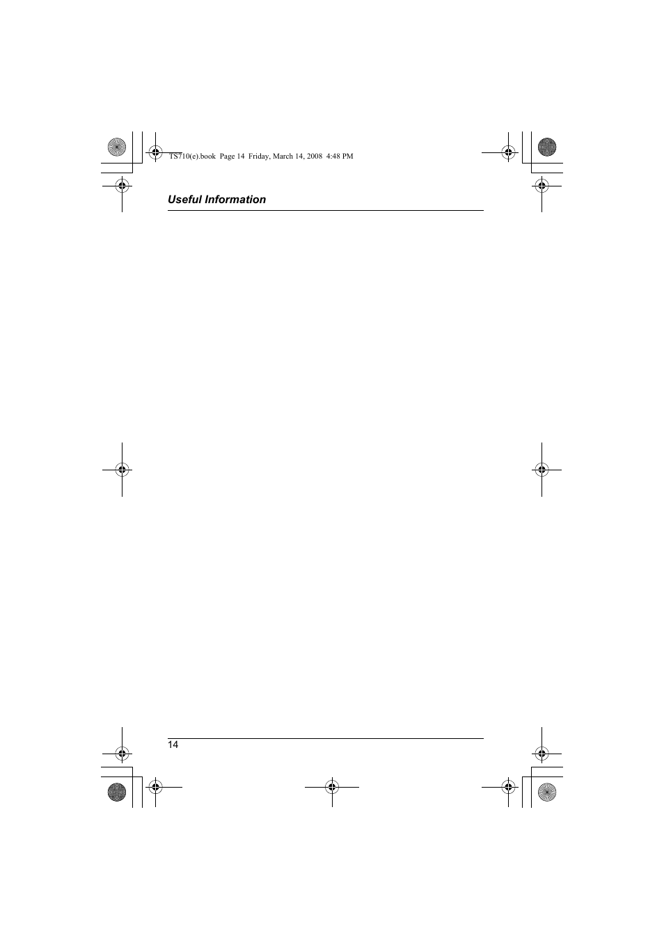 Panasonic KX-TS710S User Manual | Page 14 / 16